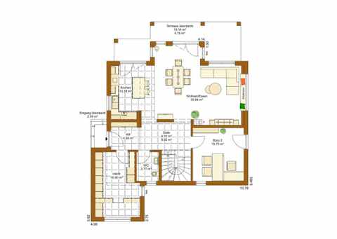 Musterhaus Montana - Grundriss Erdgeschoss Musterhaus Montana - Grundriss Erdgeschoss