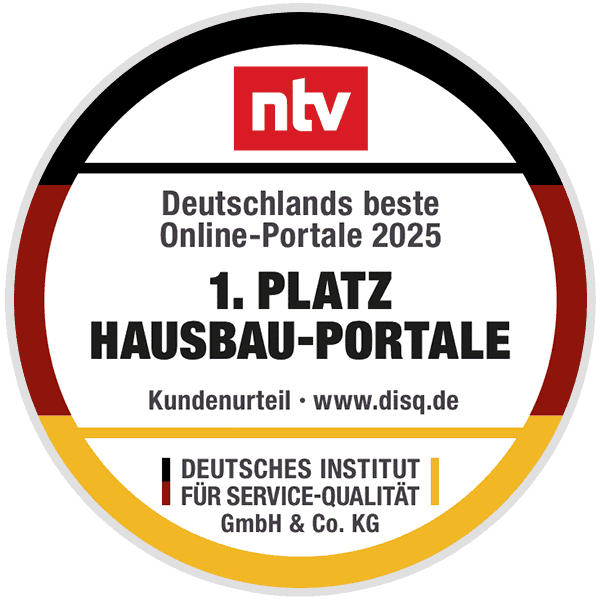 Siegel Gesamtsieger Hausbauportale 2025 Siegel Gesamtsieger Hausbauportale 2025