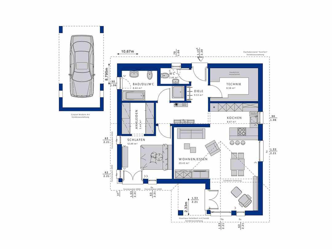 Bien-Zenker: Bungalow AMBIENCE 77 V2