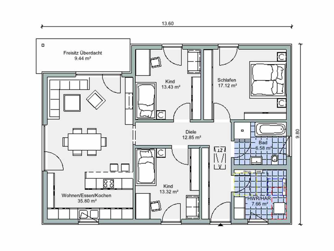 BoHolz-Haus: Bestseller Komfort 116