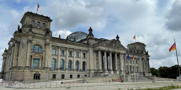 Gespräch im Bundestag