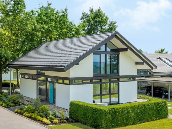 modernes Fachwerkhaus