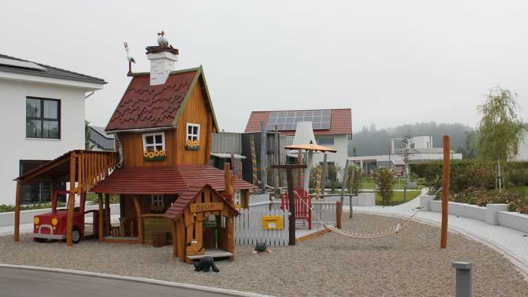 Spielplatz in der Fertighauswelt Günzburg Spielplatz in der Fertighauswelt Günzburg