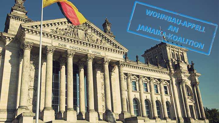 Wohnbau-Appell an Jamaika-Koalition Wohnbau-Appell an Jamaika-Koalition