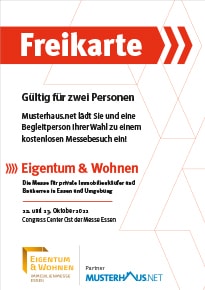 Baumesse Essen Eigentum und Wohnen 2022 Freikarte