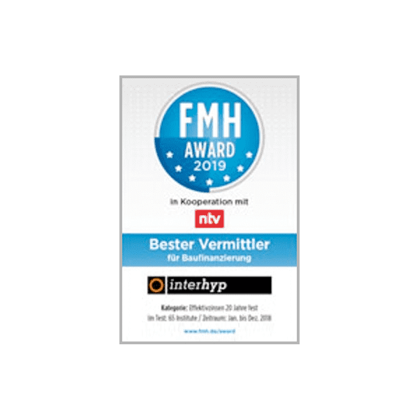 FMH Award 2016 für günstige Baufinanzierungs-Konditionen FMH Award 2016 für günstige Baufinanzierungs-Konditionen