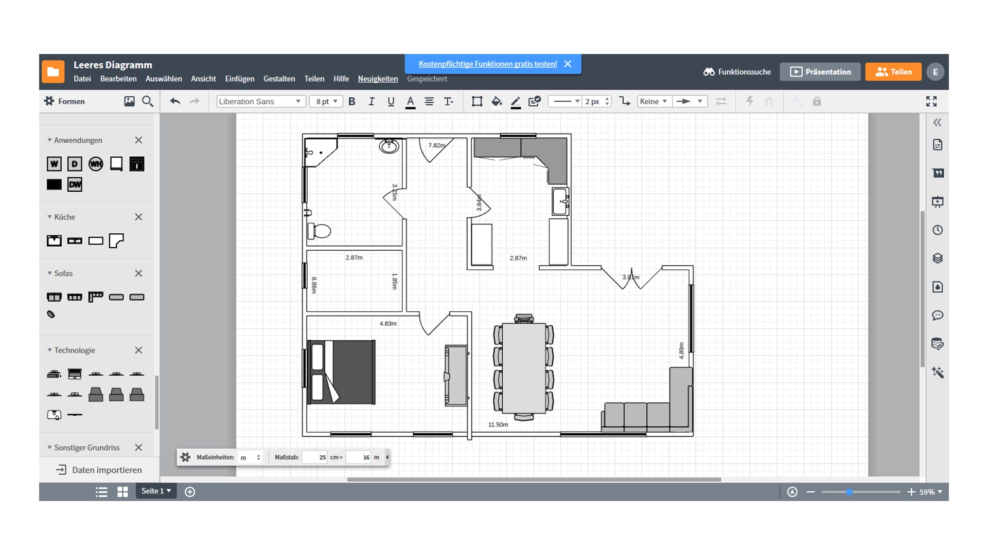 grundriss planen app, Grundriss online zeichnen - diese es - take-off