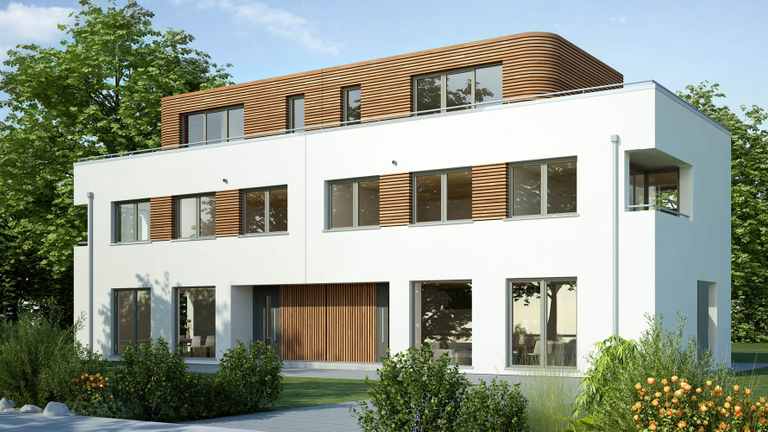 Gemeinsam bauen in Form eines Mehrfamilienhaus