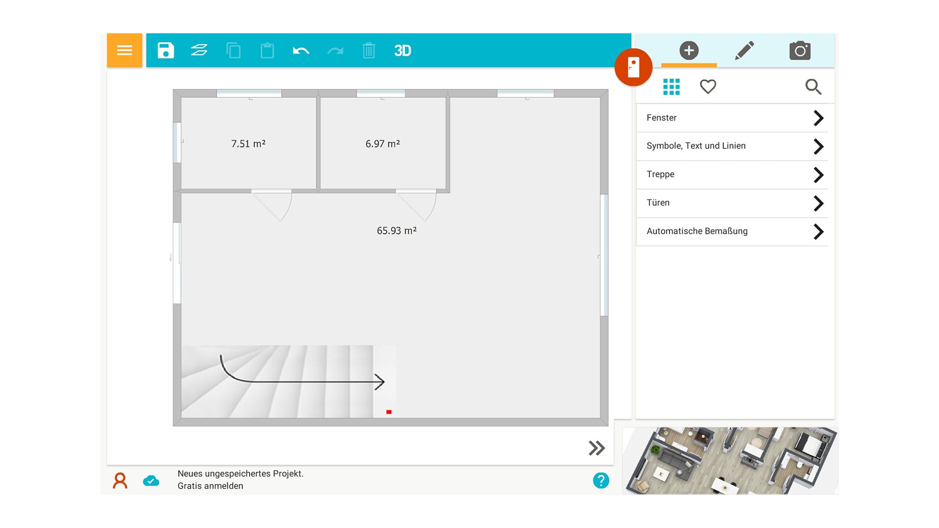 grundriss planen app, Grundriss online zeichnen - diese es - take-off