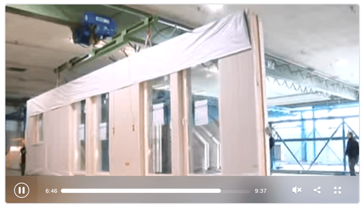 Fertighaus Satteldach Fertigung