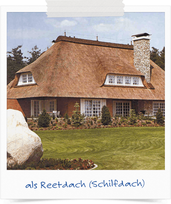 Walmdach als Reetdach