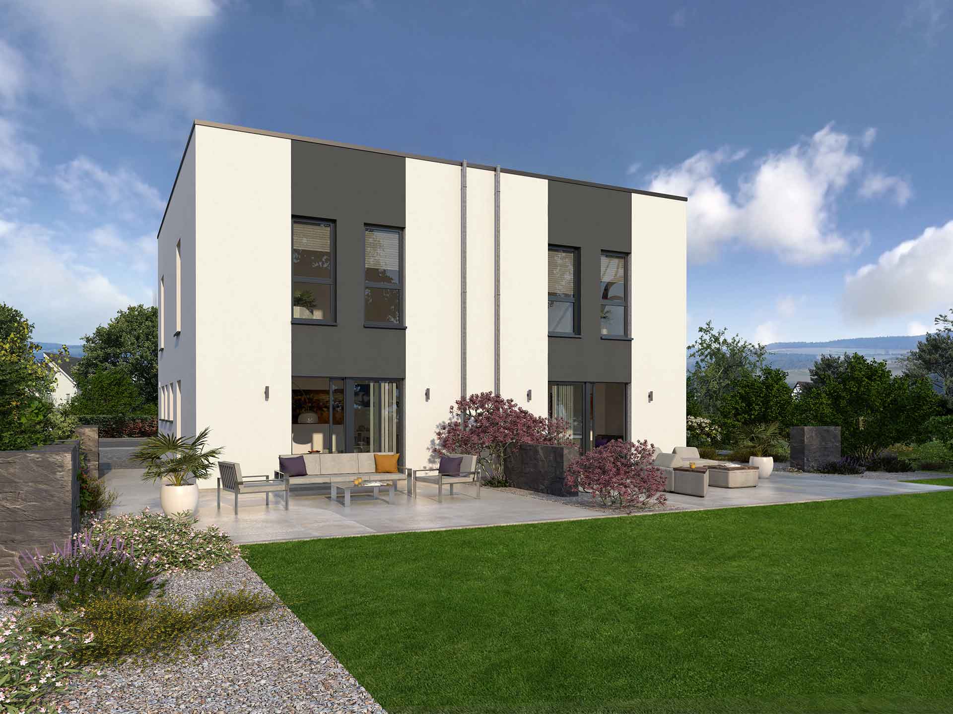 Bau und Beratung Fischer Okal Haus Doppelhaus