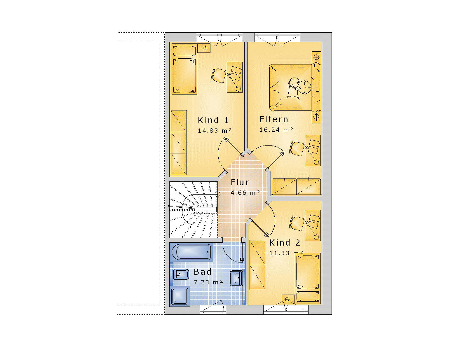 Doppelhaus satteldach putzfassade 135qm ihb institut für hausbau ...