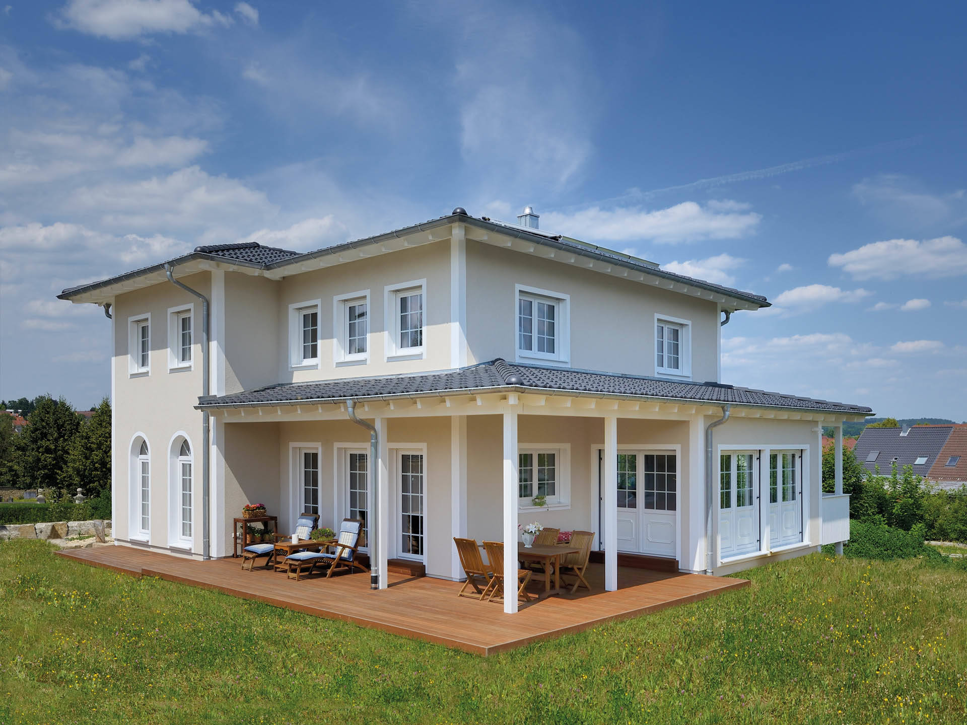 Mediterrane häuser aller baufirmen mit preisen und grundrissen Haus ganz in weiss