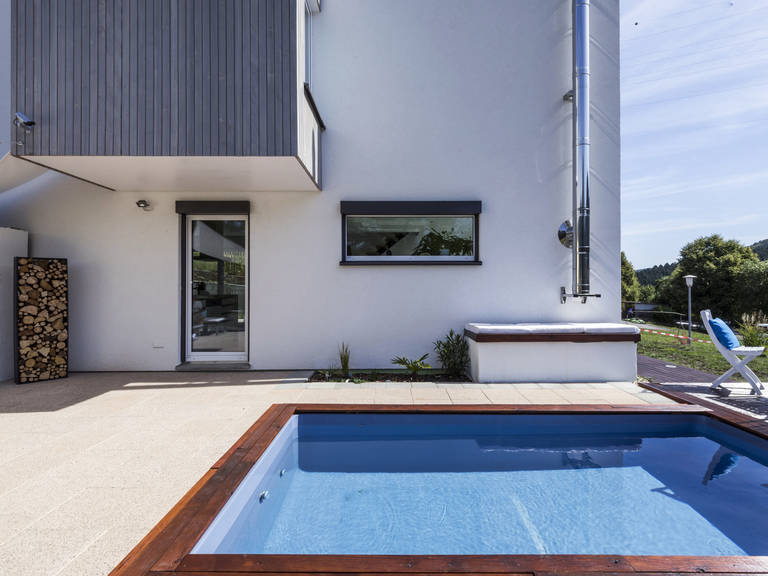 Außenanlage mit Pool Kitzlingerhaus Bettenhausen - Außenanlage