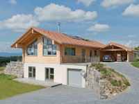 Hausbeispiel Musterhaus Sunnsite Holzhaus-Hersteller Fullwood Wohnblockhaus