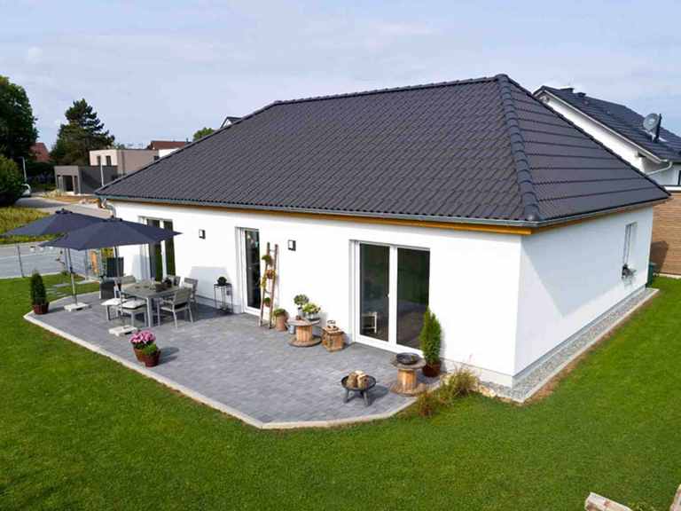 Bungalow Ideal 1000.2 - BauIdee Wohlfühl-Häuser von oben