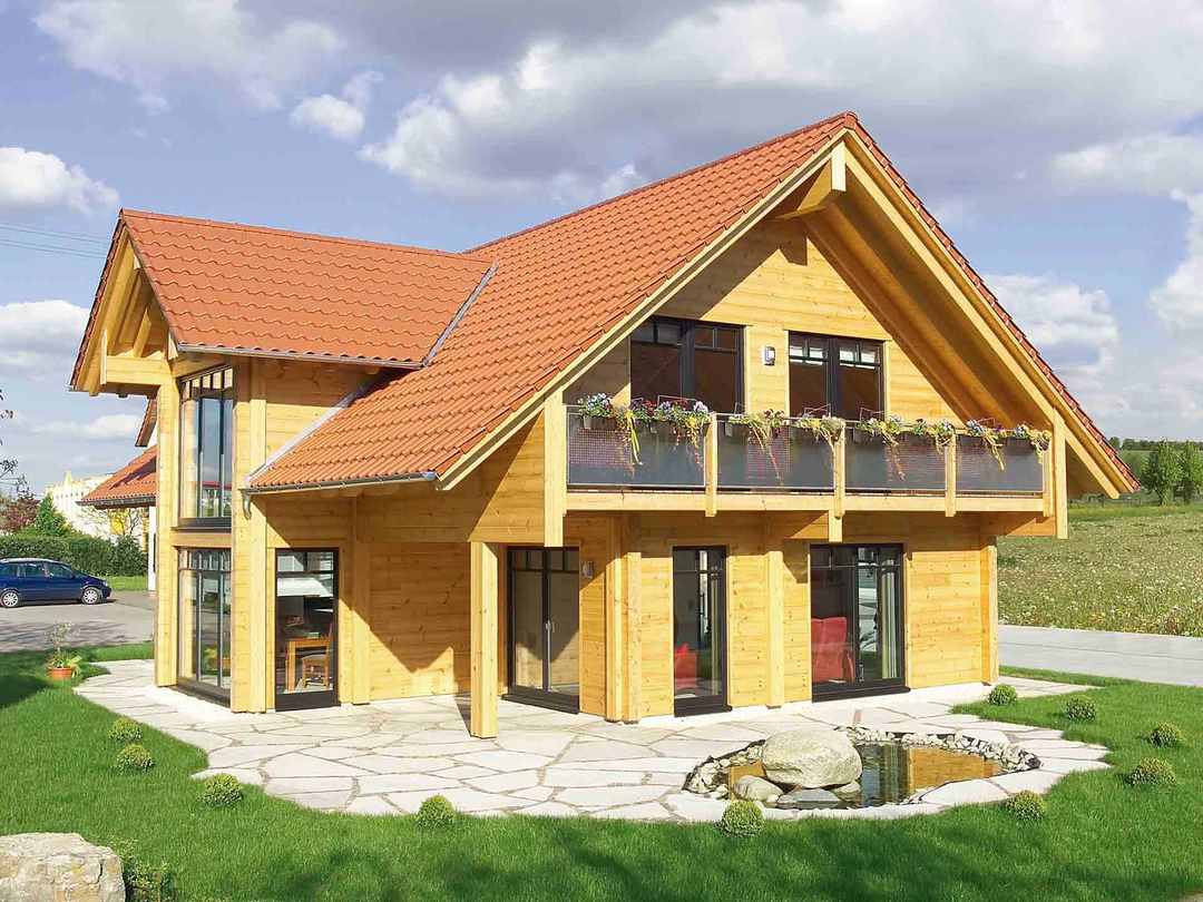 Musterhaus Hohenlohe Fullwood Wohnblockhaus