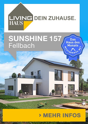 Musterhaus Sunshine 157 Fellbach von Living Haus - Haus des Monats Mai